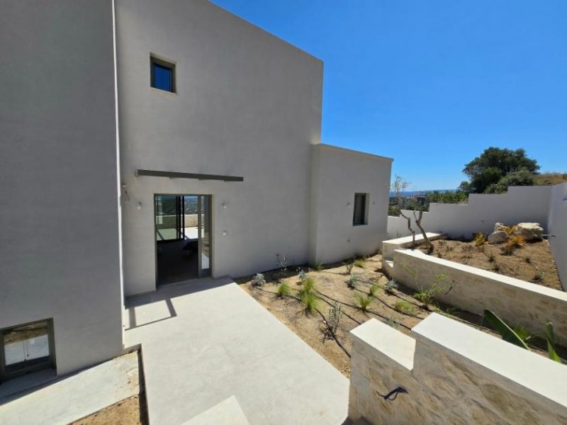 Maroulas Kreta, Maroulas: Neu gebaute Villa mit Meerblick zu verkaufen Haus kaufen